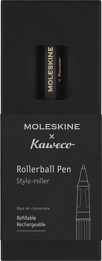 Moleskine x Kaweco, Penna Roller Ricaricabile in Plastica ABS Ricaricabile con 0,7 mm di Inchiostro Nero Incluso Colore Nero  Moleskine 2022 | Libraccio.it