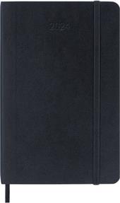 Agenda Moleskine settimanale 2024, 12 mesi, Pocket, copertina morbida, Blu zaffiro - 9 x 14 cm