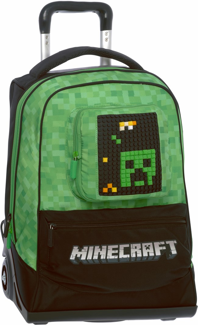 Zaino Trolley organizzato Minecraft - 32x47x21 cm Panini 2021 | Libraccio.it