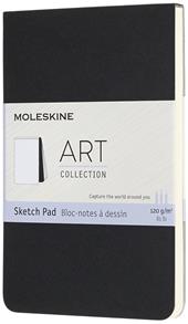 Blocco per schizzi Art Sketch Pad Moleskine pocket copertina morbida nero. Black