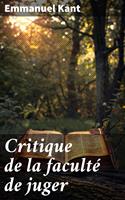   Critique de la faculté de juger