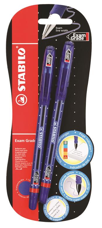 Penna a sfera - STABILO Exam Grade - Pack da 2 - Blu  Stabilo | Libraccio.it