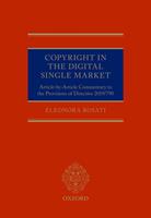 Copyright in the Digital Single Market