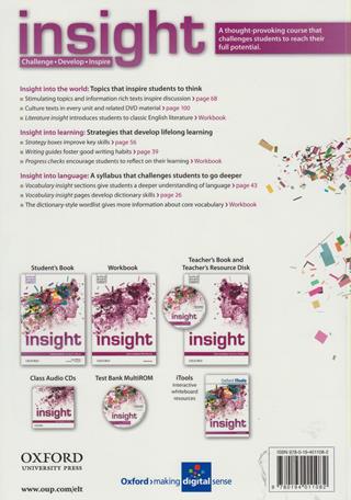 Insight. Intermediate. Student's book-Workbook. Con e-book. Con espansione online  - Libro Oxford University Press 2014 | Libraccio.it