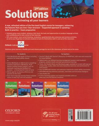 Solutions. Pre-intermediate. Student's book-Workbook. Con CD Audio  - Libro Oxford University Press 2013 | Libraccio.it