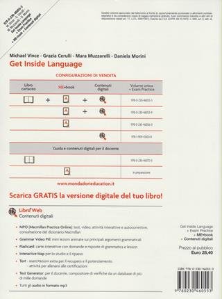 Get inside language. A1-B2. Student's book-Exam practice. Con espansione online - M. Vince - Libro Macmillan 2013 | Libraccio.it