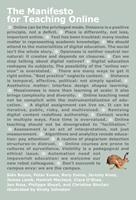   The Manifesto for Teaching Online