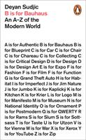   B is for Bauhaus