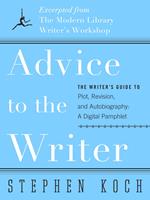   Advice to the Writer