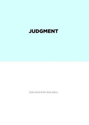 Judgment - Scott Colman - Libro Actar 2014 | Libraccio.it