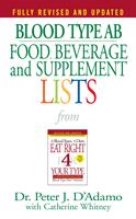   Blood Type AB Food, Beverage and Supplement Lists