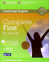 Complete first certificate for schools. Student's book-Workbook without answer. e CD-ROM. Con CD Audio. Con espansione online