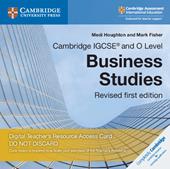 Cambridge IGCSE and O level business studies. Revised Cambridge Elevate teacher's resource access card. Con espansione online