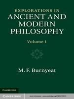   Explorations in Ancient and Modern Philosophy: Volume 1