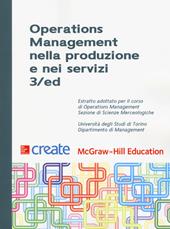 Operations management nella produzione e nei servizi. Università degli Studi di Torino