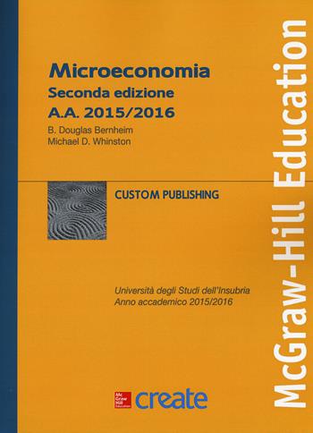 Microeconomia  - Libro McGraw-Hill Education 2015, Create | Libraccio.it