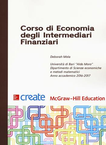 Corso di economia degli intermediari finanziari  - Libro McGraw-Hill Education 2016, Create | Libraccio.it