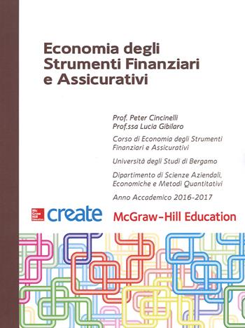 Economia degli strumenti finanziari e assicurativi  - Libro McGraw-Hill Education 2017, Create | Libraccio.it