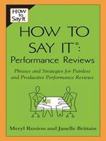   How To Say It Performance Reviews