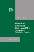   Generalized Solutions of First Order PDEs