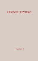   Residue Reviews / Rückstands-Berichte
