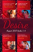 Desire Collection: August 2017 Books 1 - 4: The CEO's Nanny Affair / Little Secrets: Claiming His Pregnant Bride / Tempted by the Wrong Twin / The Texan's Baby Proposal