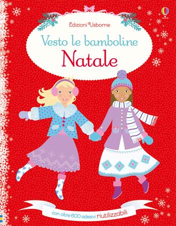 Vesto le bamboline per Natale. Con adesivi. Ediz. illustrata - Leonie Pratt, Stella Baggott - Libro Usborne 2017 | Libraccio.it