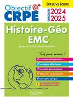   Objectif CRPE 2025 - Histoire-G&eacute;ographie-EMC - &eacute;preuve &eacute;crite d'admissibilit&eacute;