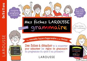   Mes fiches Larousse sp&eacute;cial grammaire - De 7 &agrave; 11 ans