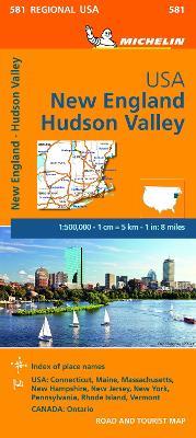 New England, Hudson Valley 1:500.000  - Libro Michelin Italiana 2022, Carte regionali | Libraccio.it