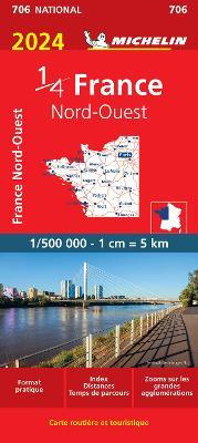 France Nord-Ouest 1:500.000  - Libro Michelin Italiana 2023, Carte nazionali | Libraccio.it