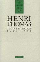   Choix de lettres