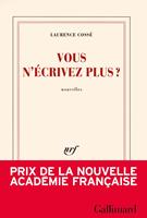   Vous n'écrivez plus ?