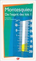 De l'esprit des lois (Tome 1)
