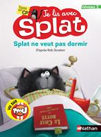   Splat ne veut pas dormir - Je lis avec Splat - CP Niveau 2 - Dès 6 ans