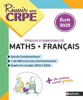 Mathématiques Français - Epreuve écrite - admissibilité 2025