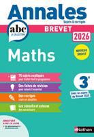   Annales ABC du Brevet 2026 - Maths 3e - Sujets et corrig&eacute;s + fiches de r&eacute;visions - EPUB