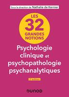 Les 32 grandes notions de psychologie clinique et psychopathologie psychanalytiques - 2e éd.