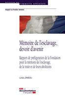 Mémoire de l'esclavage, devoir d'avenir