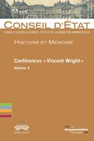   Conf&eacute;rences "Vincent Wright" - Volume 3