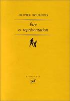   &Ecirc;tre et repr&eacute;sentation