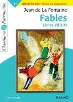   Fables Livres VII à XI - Classiques et Patrimoine
