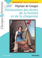 La Déclaration des droits de la femme et de la citoyenne - Bac Français 1re 2025 - Classiques et Patrimoine