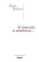   Je vous sais si nombreux