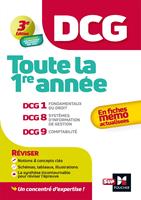 DCG - Toute la 1ère année du DCG 1, 8, 9 en fiches - Révision 2024-2025