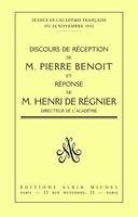   Discours de réception à l'Académie française