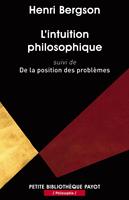   L'intuition philosophique