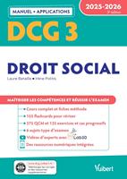 DCG 3 - Droit social : Manuel et Applications 2025-2026
