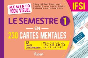   M&eacute;mento 100% visuel Le semestre 1 en 230 cartes mentales IFSI