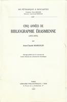   Cinq années de bibliographie érasmienne (1971-1975)
